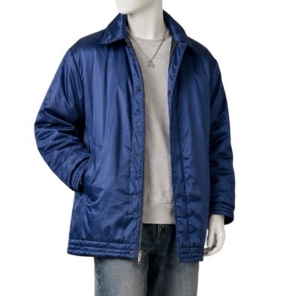 🧥🥾‎ UNITog Vintage Union-Made Blue Winter Coat Talon Zip Detachable Hood, Sz M